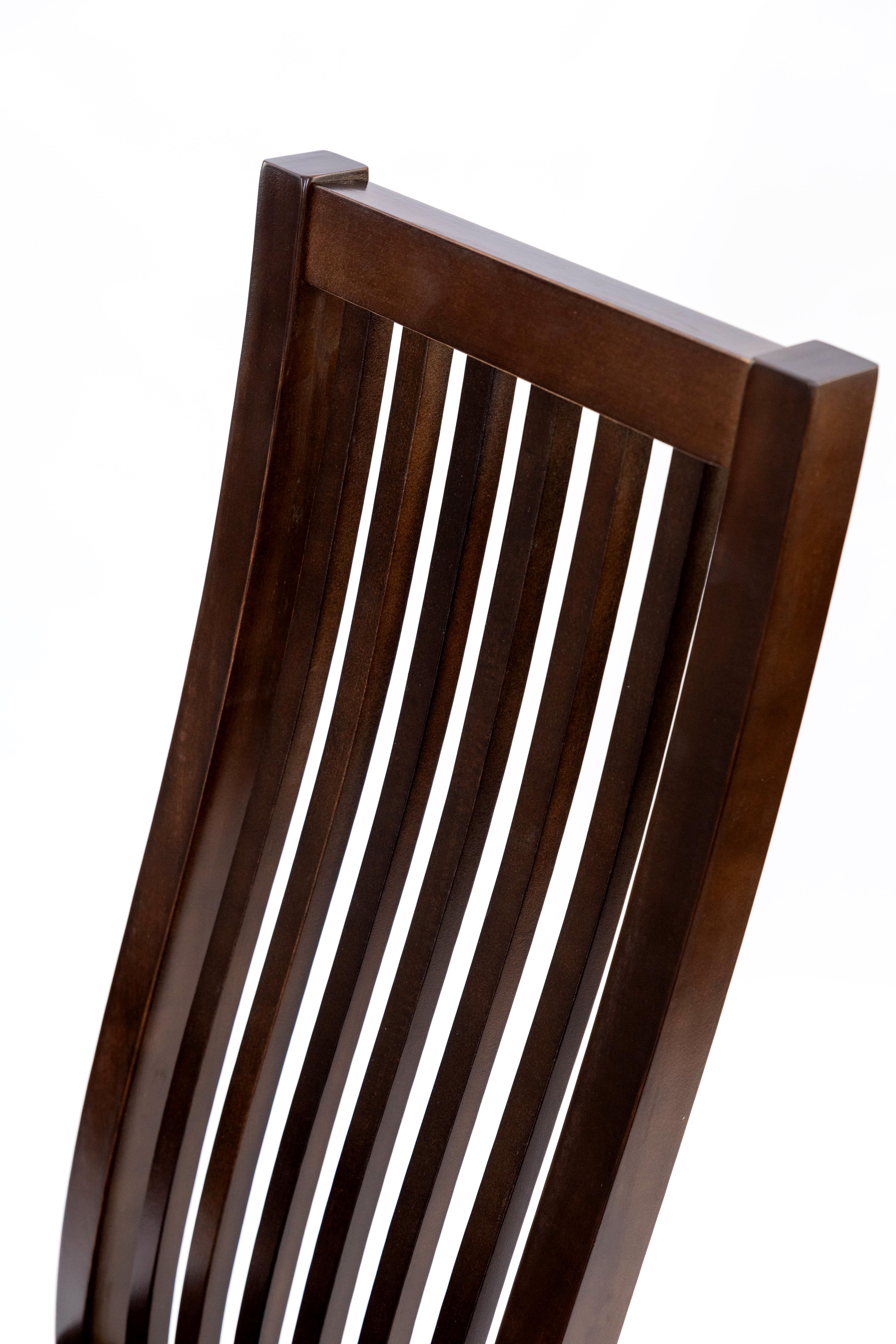 Стілець для кухні та вітальні УЛЬТРА Жасмін 440х1015х440 мм Горіх темний/Вавілон (GAА0053938) - фото 5 Стілець для кухні та вітальні УЛЬТРА Жасмін 440х1015х440 мм Горіх темний/Вавілон (GAА0053938) - фото 5