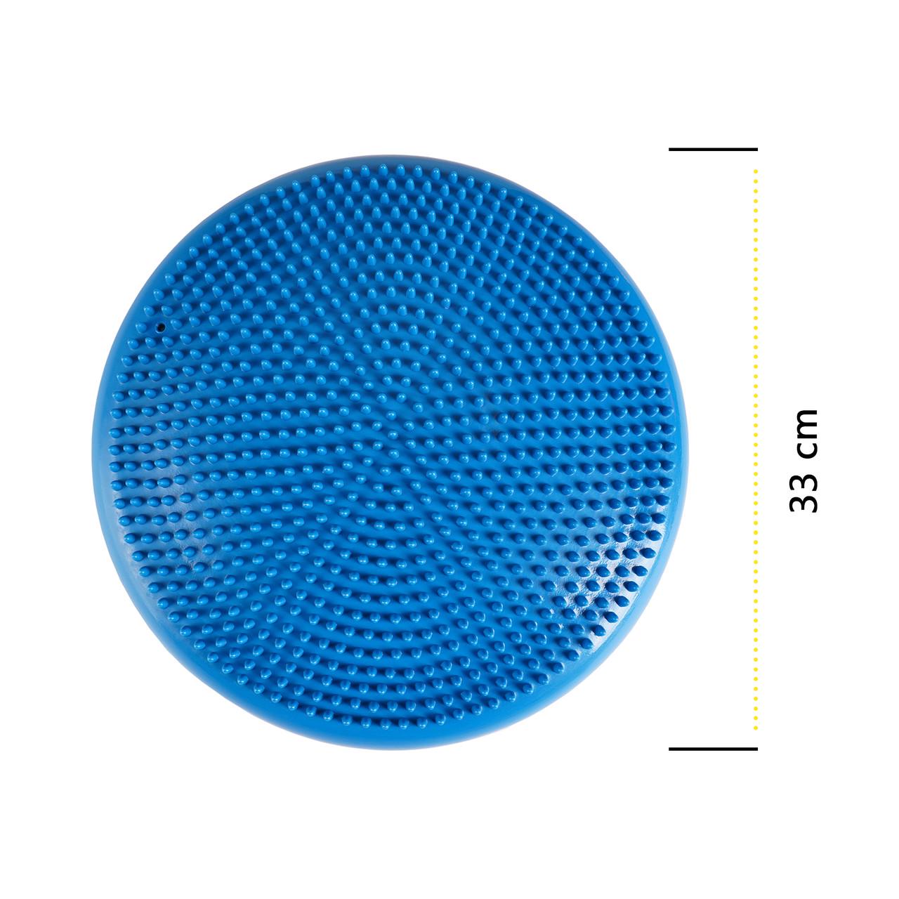 Масажна подушка-диск Cornix балансувальна/сенсомоторна 33 см XR-0054 Blue (2375564342) - фото 8