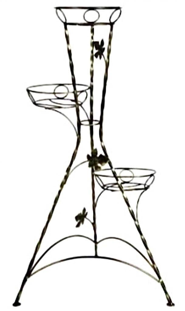 Підставка кована для квітів Башта кручена на 3 вазони