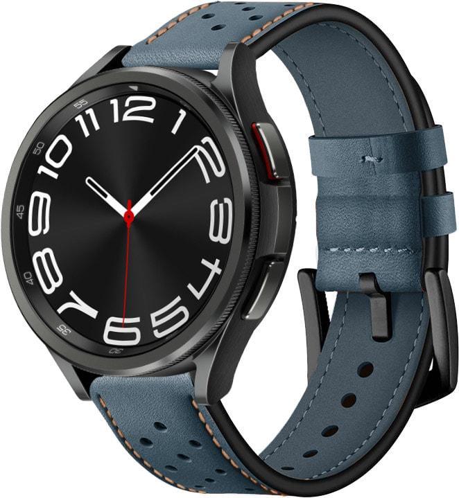 Ремешок кожаный Classico для Galaxy Watch 6 Classic 43 мм Khaki (37641-17)