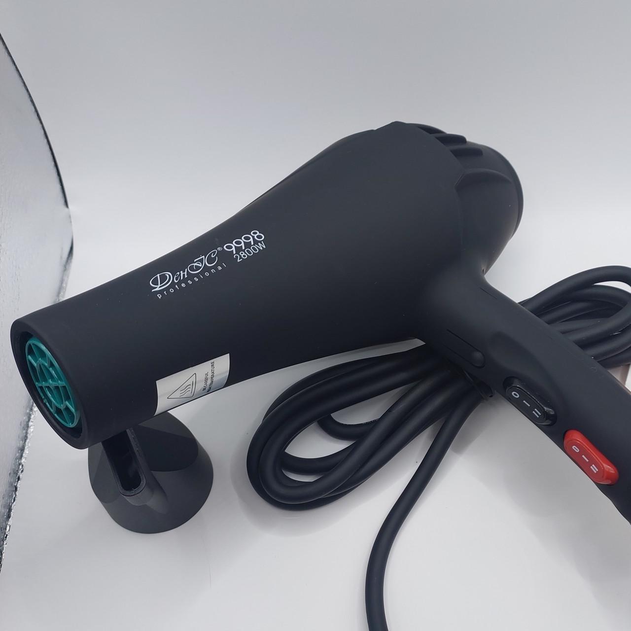 Фен професійний ДенІС professional 9998 ION 2800 вт Black (2091783669) - фото 4 Фен професійний ДенІС professional 9998 ION 2800 вт Black (2091783669) - фото 4