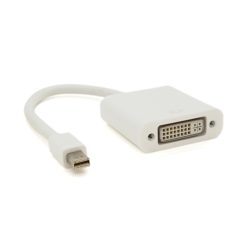 Конвертер mini DisplayPort DVI мама 4K/2K 30 см Білий (YUT_V4659)