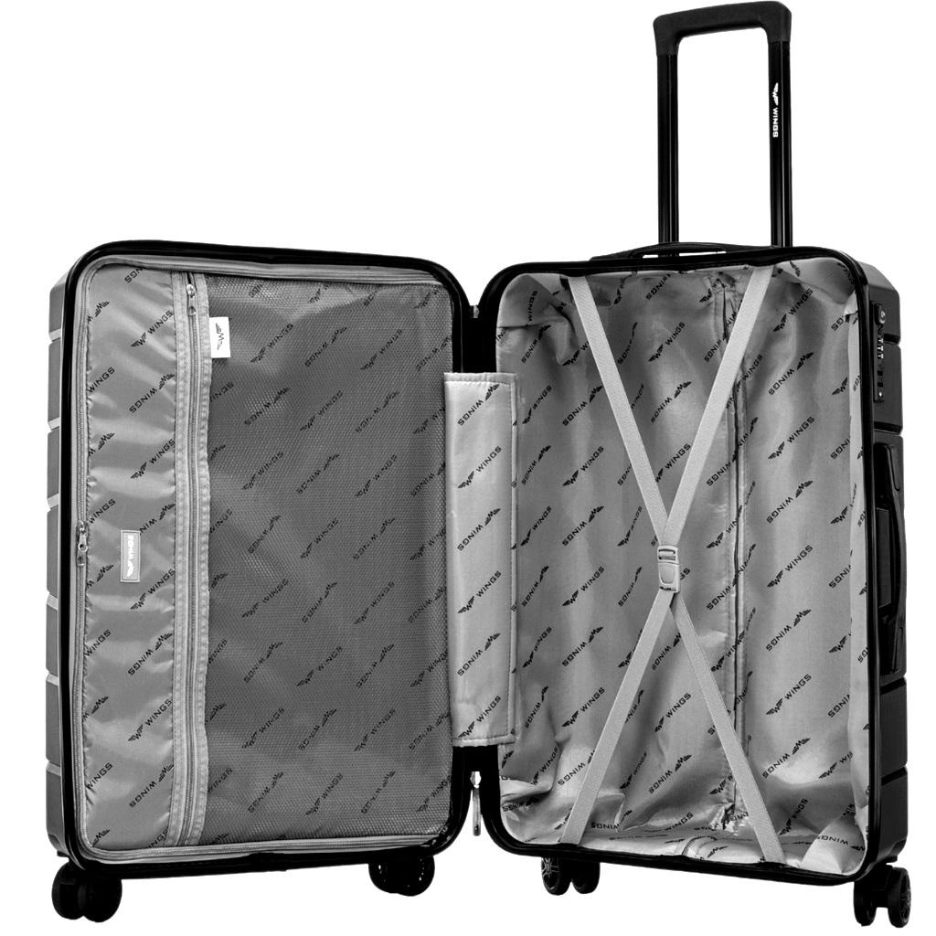 Чемодан полипропиленовый Wings PP06 средний Черный (Wp00553) - фото 9 Чемодан полипропиленовый Wings PP06 средний Черный (Wp00553) - фото 9