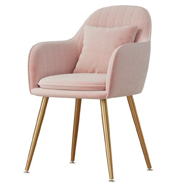Стул для кухни и гостиной RIAS DSF-316 с мягкой обивкой Pink (3_07729)