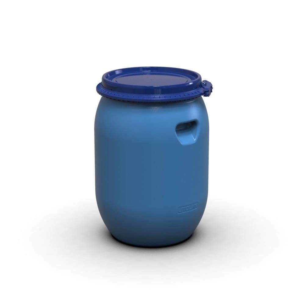 Бочка пластикова Litolan із хомутом герметична харчова 55 л