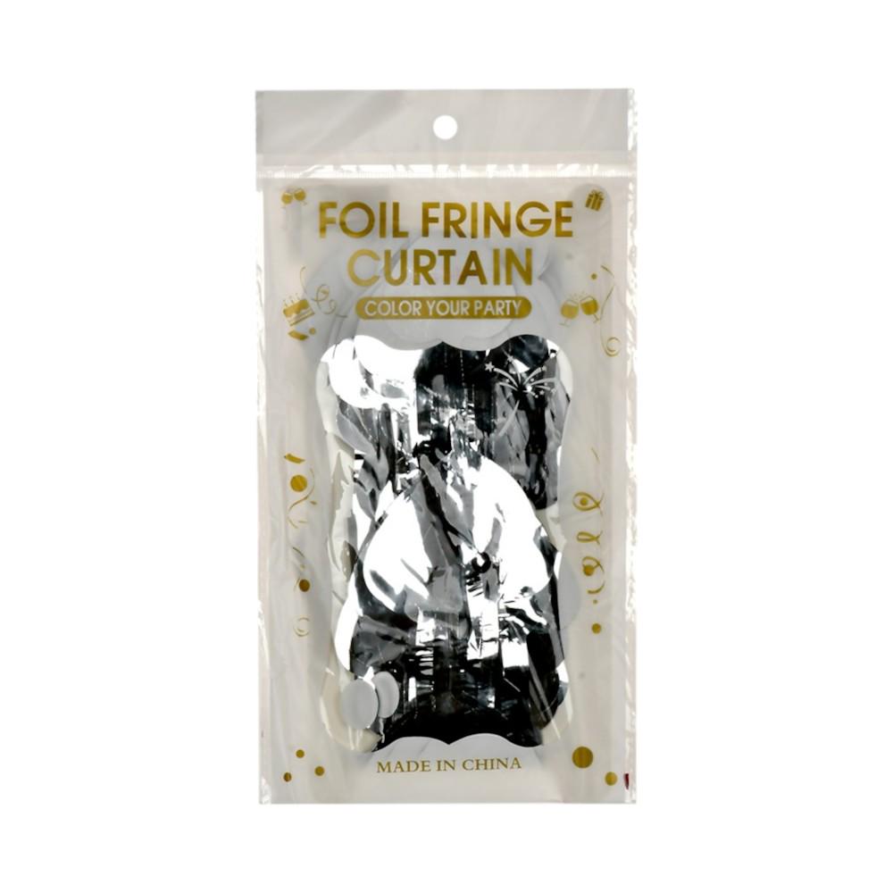 Шторка для фотозони Stenson M48313 Серця 100х200 см Сріблястий (25173367)