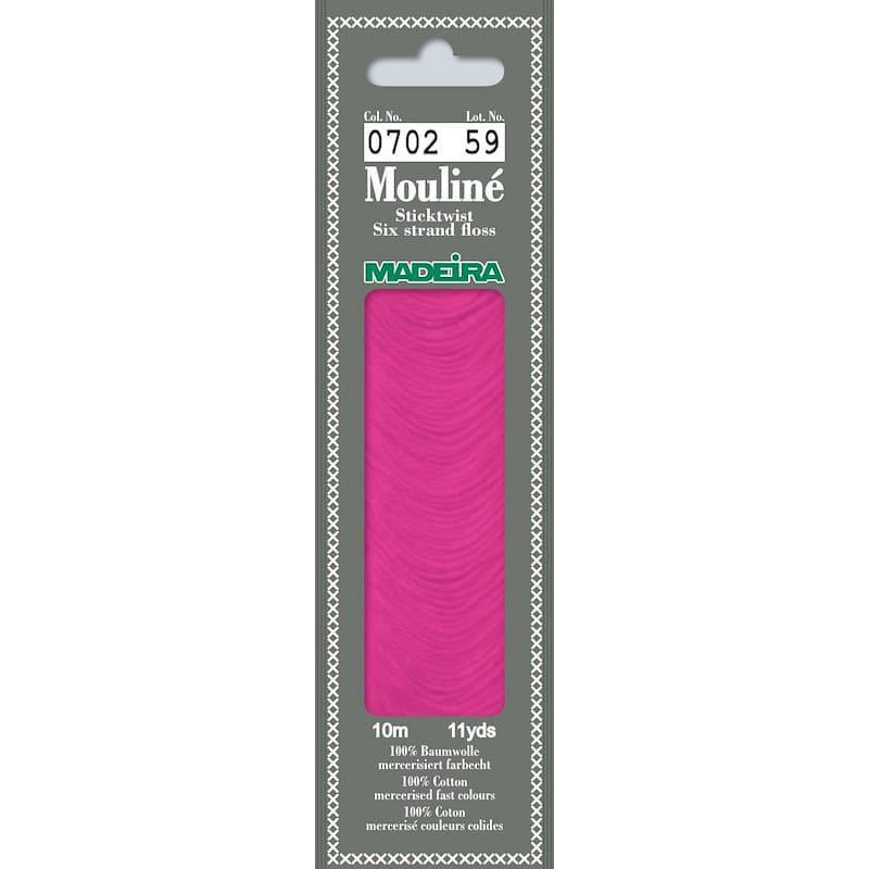 Нитки мулине Madeira 0702 Mouline Розовый цикламен