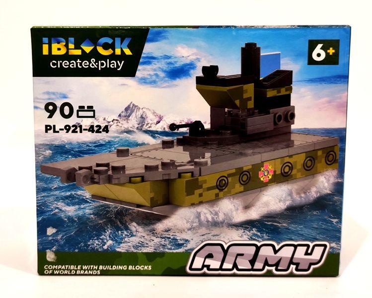 Конструктор Iblock Army Військовий човен 90 дет. (PL-921-424)