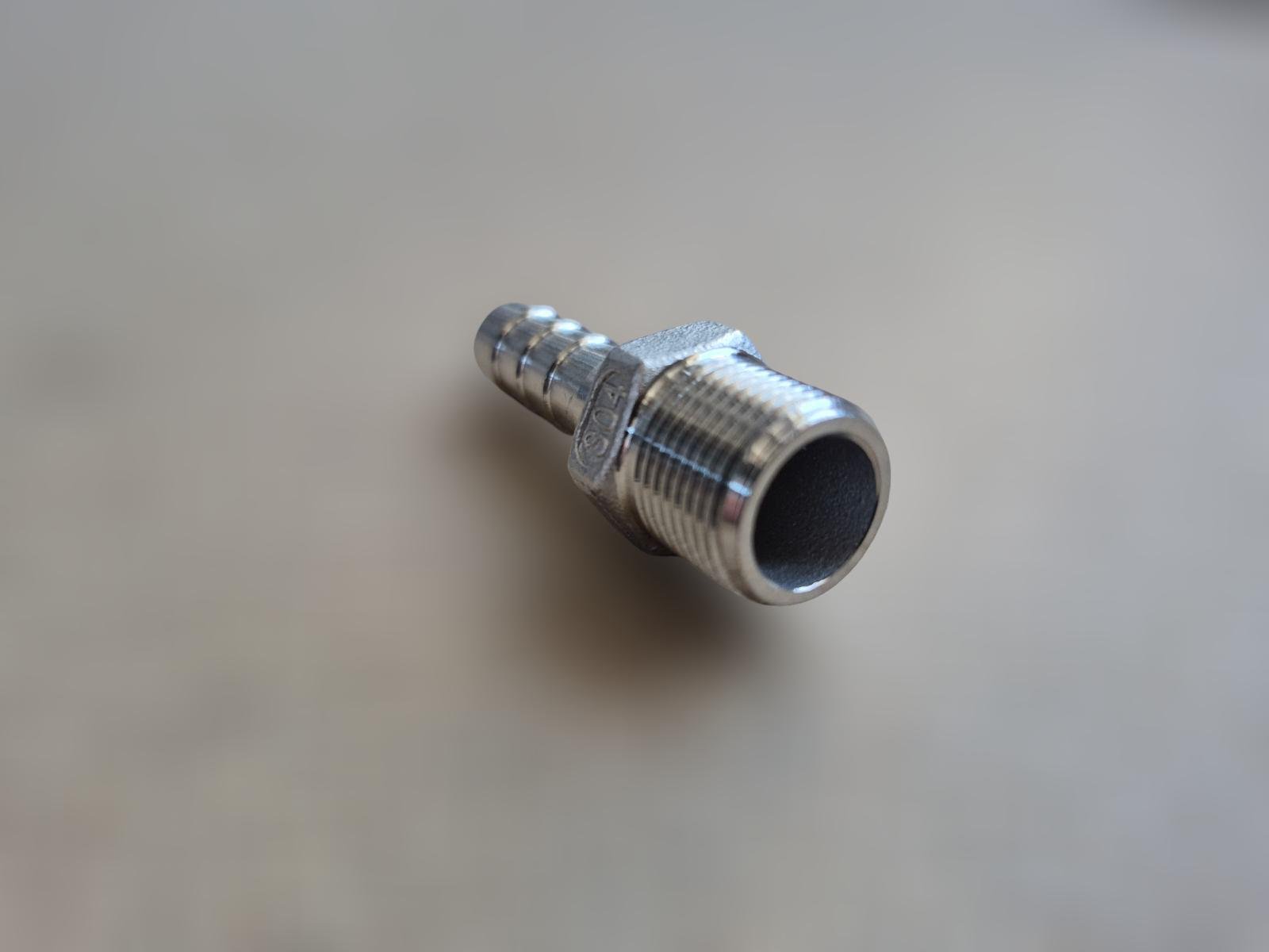 Штуцер шланговий різьбовий DN10 AISI304 BSPP Class-150 ялинка н/ж сталь 10 мм 3/8" (29203310) - фото 11