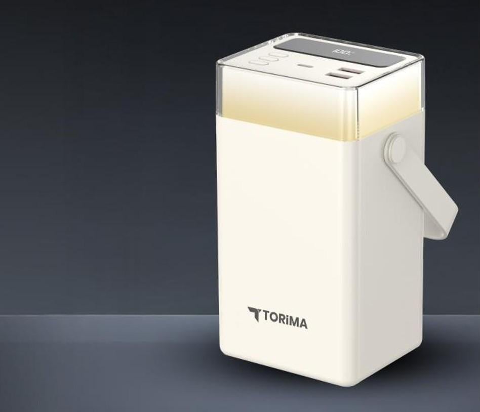 Повербанк Torima TRM-1061 Black 60000 mAh Type-C Lightning 22,5 Вт із швидкою зарядкою та LED ліхтариком White (jz-TRM1061) - фото 2