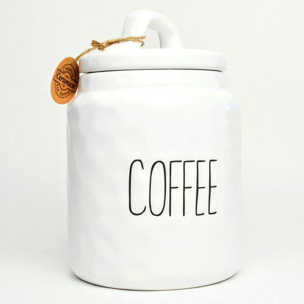 Банка для кофе Bonadi Bianco керамическая 1,5 л White (979-333)