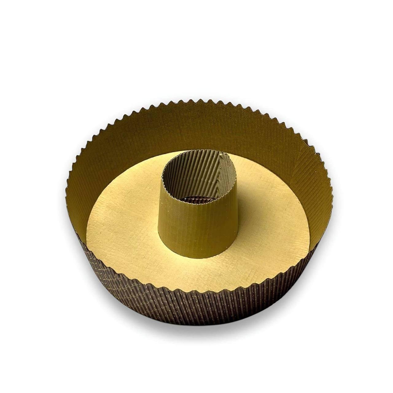 Форма для кексу кругла Good Baking з отвором 5 шт. 200х60 мм Темно-коричневий (P023)