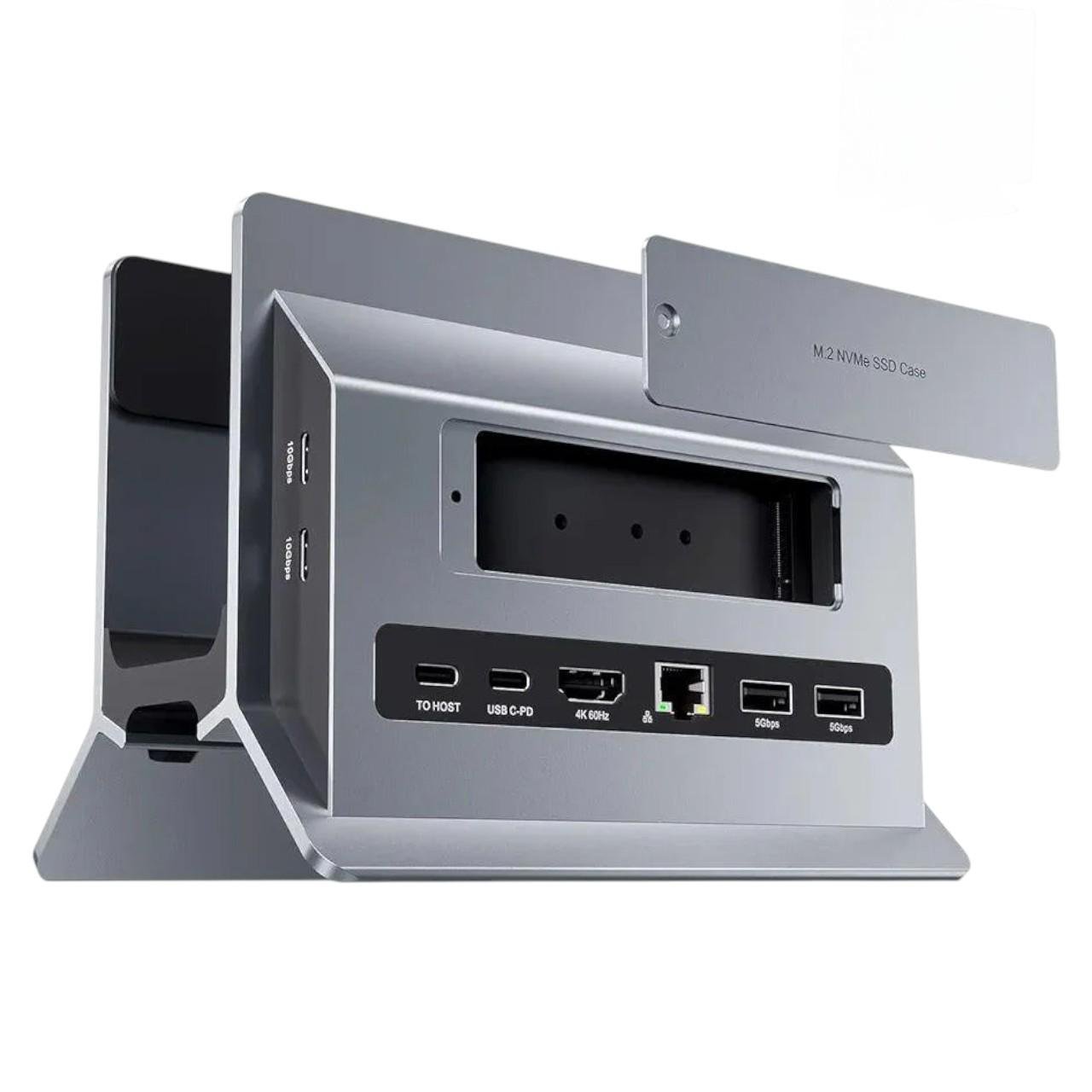 Док-станція вертикальна PULWTOP USB-C Hub для MacBook та Windows (31726730)