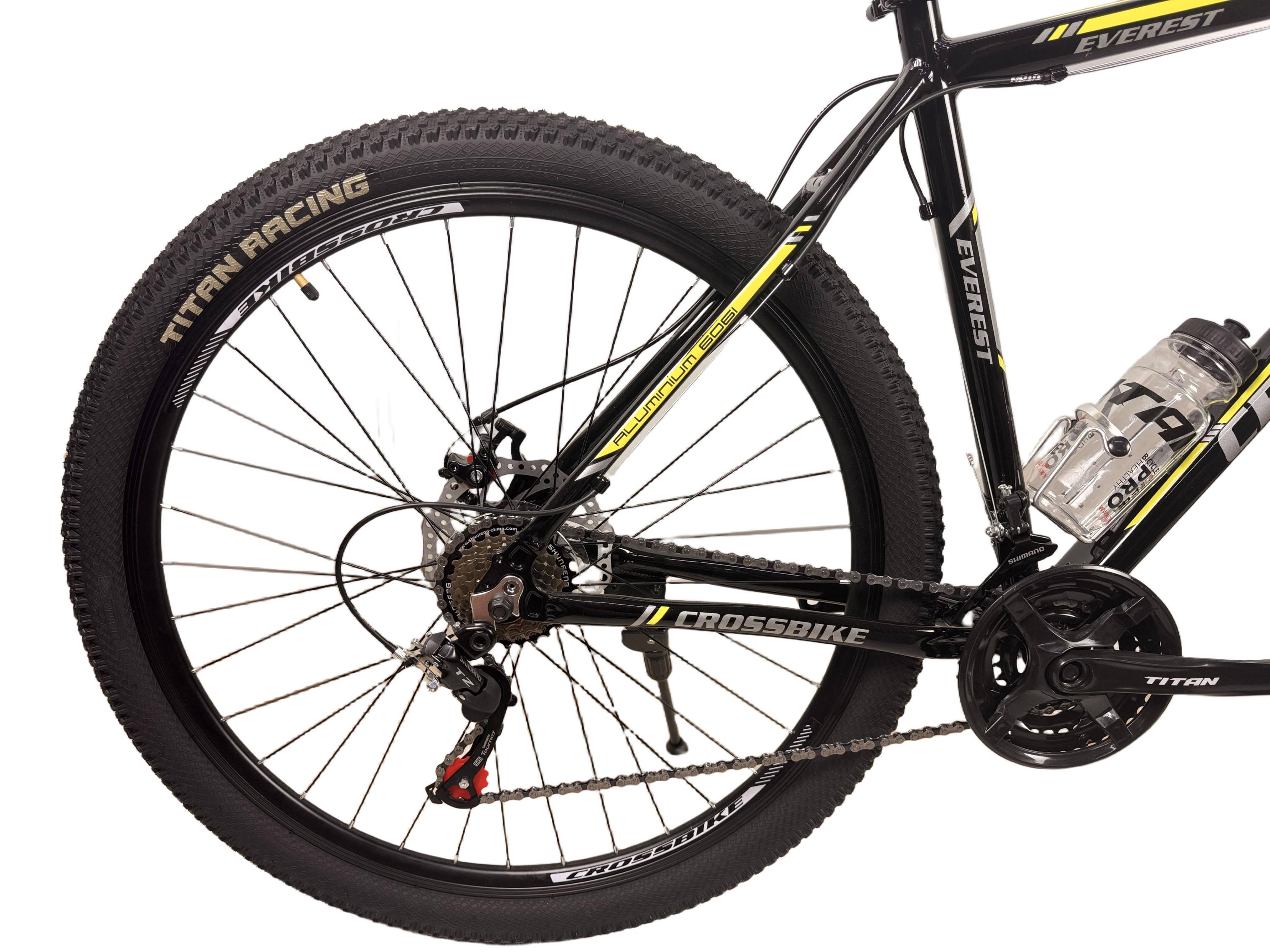 Велосипед CrossBike Everest 29"21" Черно-желтый - фото 3 Велосипед CrossBike Everest 29"21" Черно-желтый - фото 3