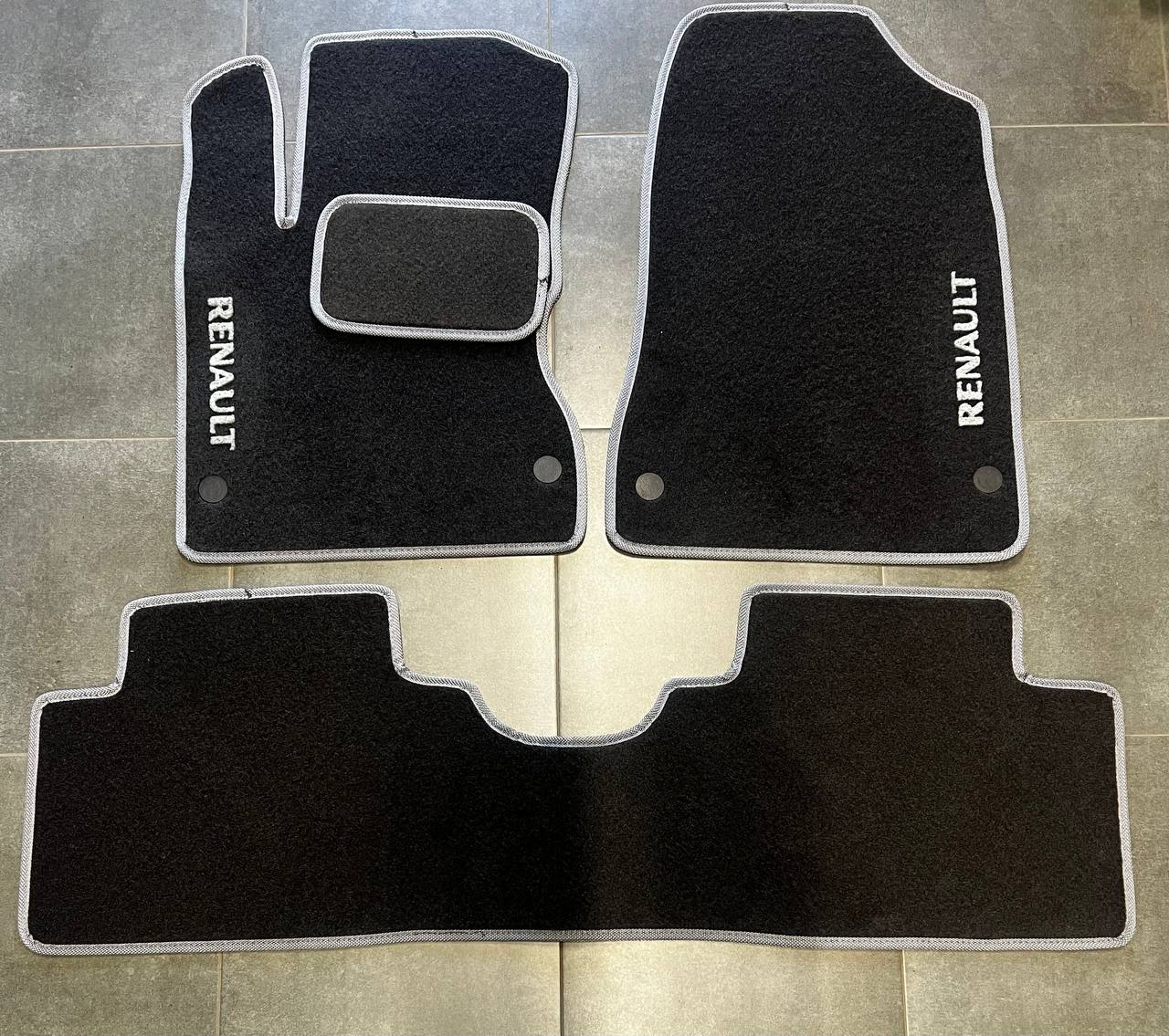Коврики автомобильные ворсовые в салон для Renault Koleos 2008-н. в. Черный