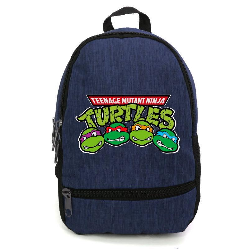 Школьный рюкзак Cappuccino Toys ninja turtle-016 с принтом Черепашки ниндзя 12,5 л Синий (1381809899)
