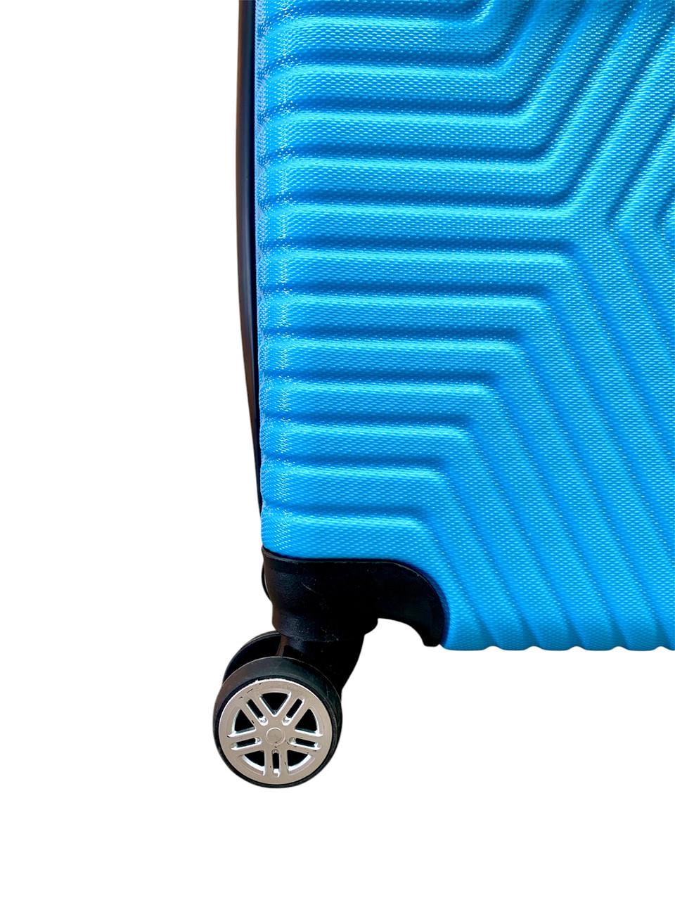 Чемодан Polo ПК010-S поликарбонат на 4-х двойных колесах маленький S 50 л Бирюзовый - фото 2 Чемодан Polo ПК010-S поликарбонат на 4-х двойных колесах маленький S 50 л Бирюзовый - фото 2