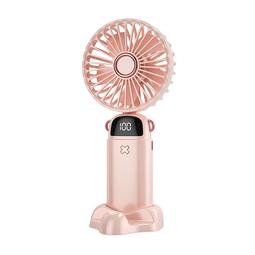 Вентилятор мини Handy Mini Fan нашейный/ручной/карманный Розовый (RCHVNT-PNK-01)