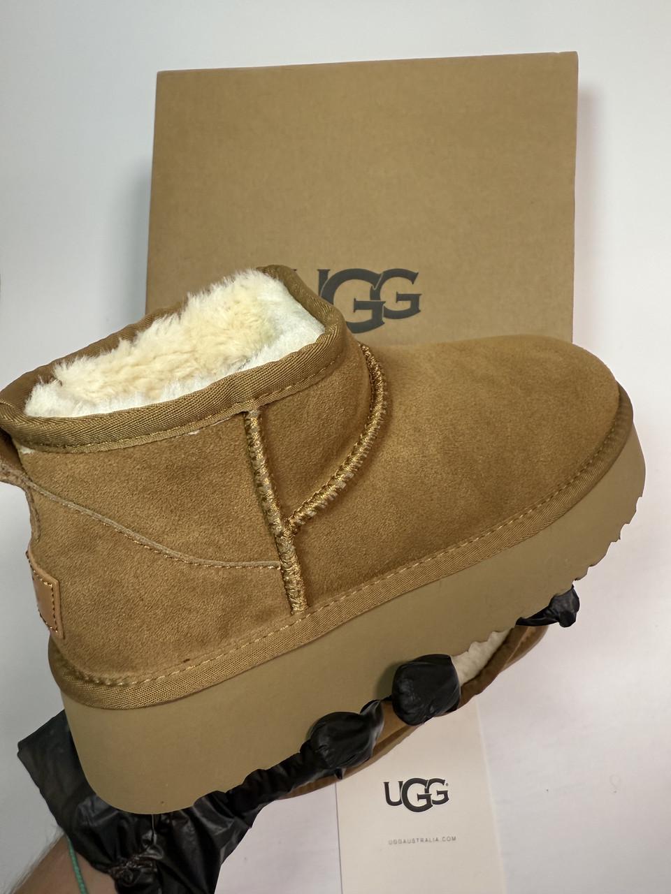 Уггі Classic Ultra Mini Platform Chestnut UGG 39 р. 39 - фото 2 Уггі Classic Ultra Mini Platform Chestnut UGG 39 р. 39 - фото 2