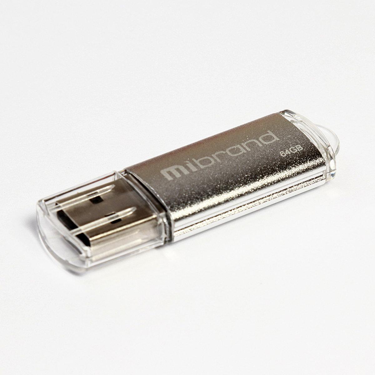 Флеш память Flash Mibrand Usb 2.0 Cougar 64 Gb Silver