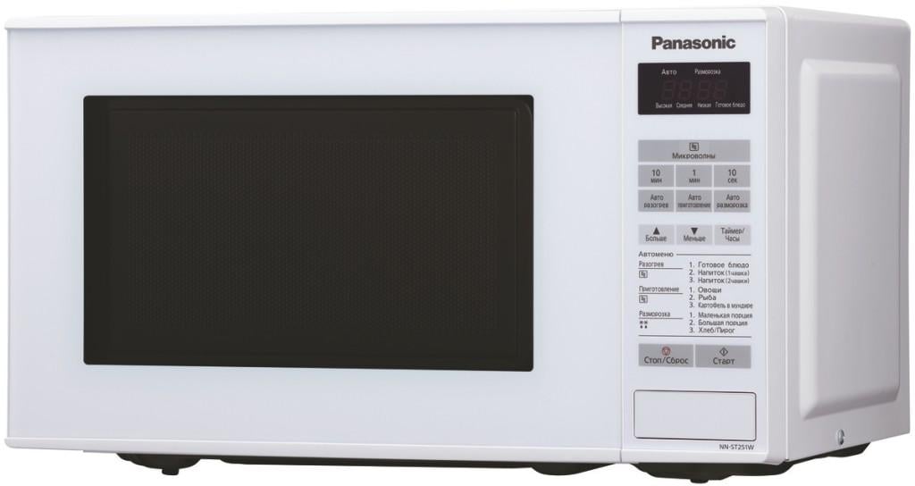 Мікрохвильова піч Panasonic NN-GT261 з грилем та дисплеєм 20 л 800 Вт Білий (NN-GT261WZPE)