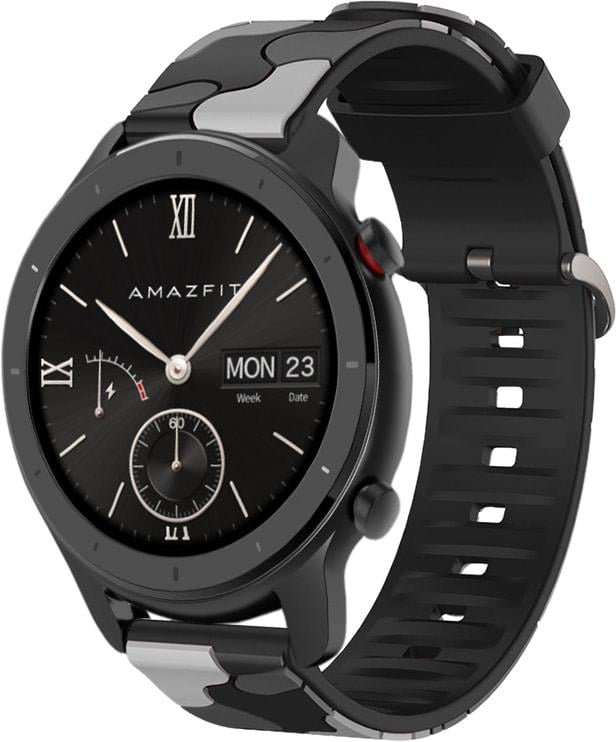 Ремінець Tactic Camouflage для Amazfit GTR 42 мм Black/Grey (32920-53)
