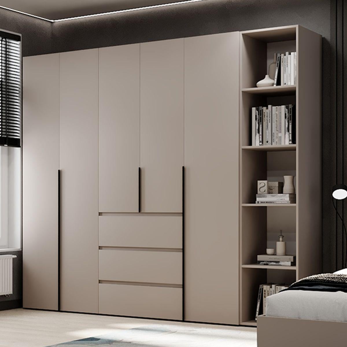 Шкаф распашный комбинированный №14 ART IN HEAD Light 2400x500x2200 мм Кашемир (LTK01414000000)