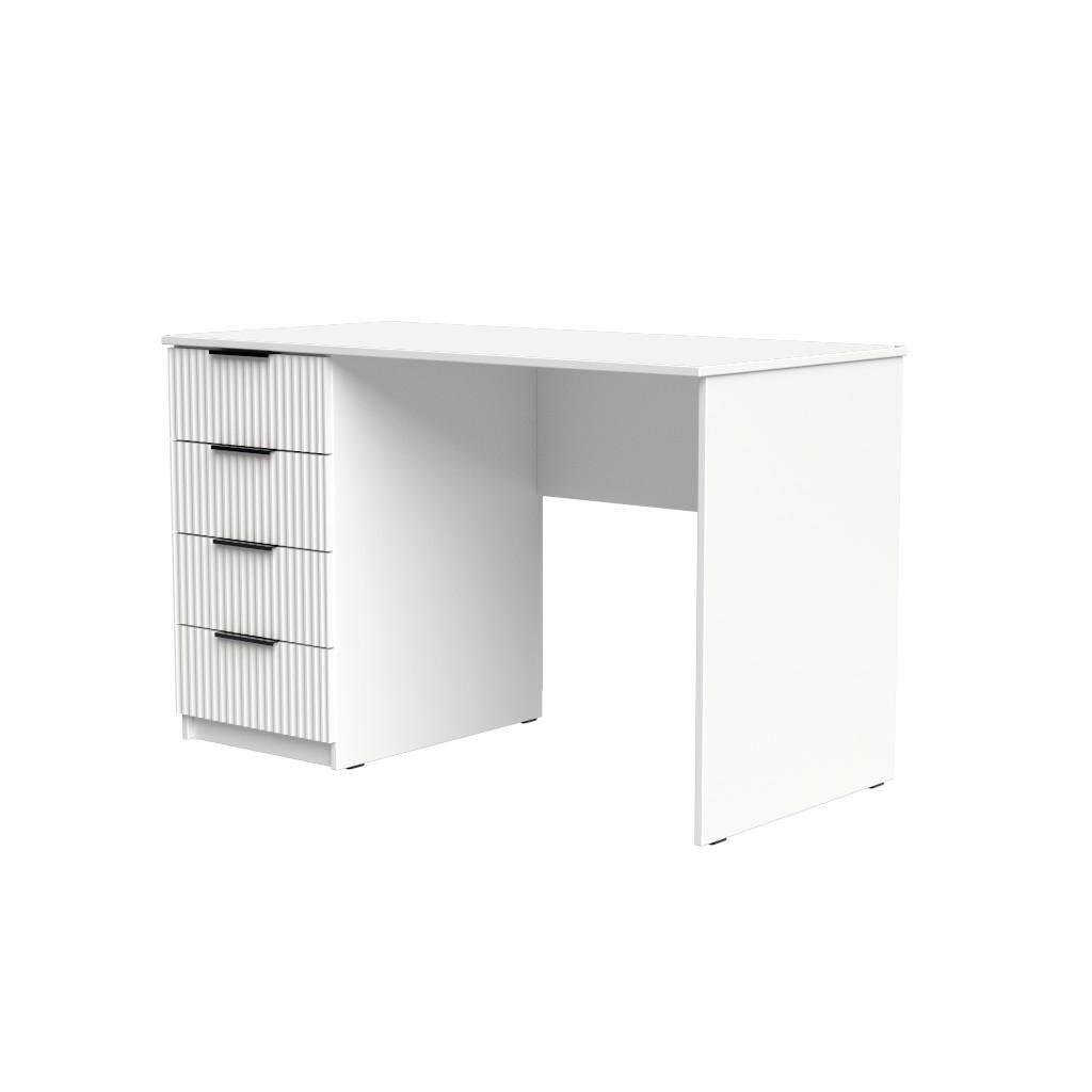 Стіл письмовий СП2 4Я SENAM 750х1300х500 мм корпус ДСП Білий фасад МДФ фарба RAL9003 Білий фрезерерування Плаше Грос - фото 3