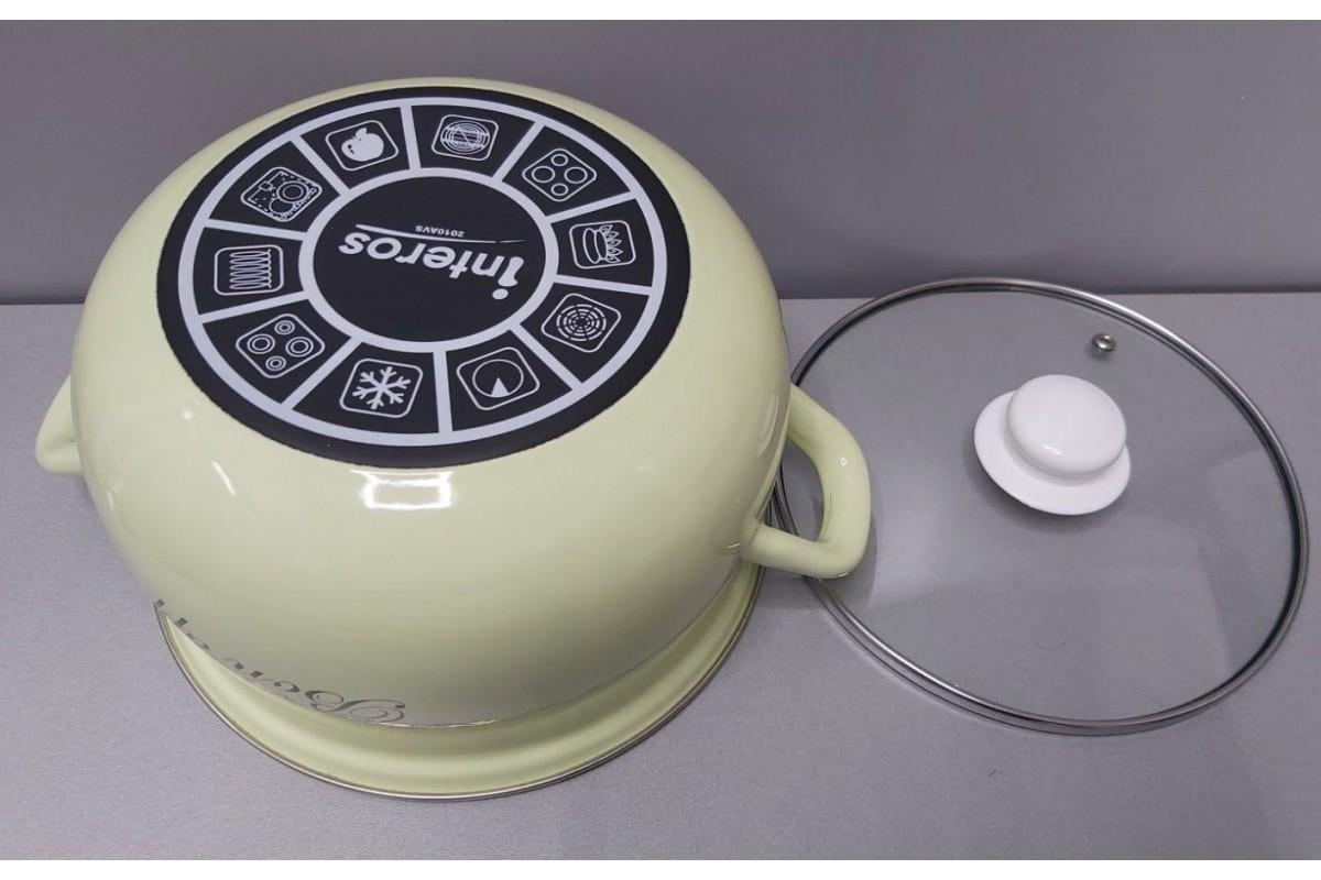 Набір каструль Bon appetit 3 шт. емальовані Кремовий - фото 3 Набір каструль Bon appetit 3 шт. емальовані Кремовий - фото 3