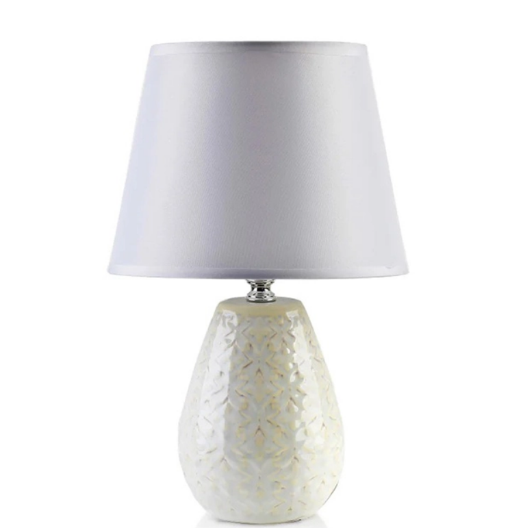 Лампа керамическая настольная Leti 32 см Beige (36071)