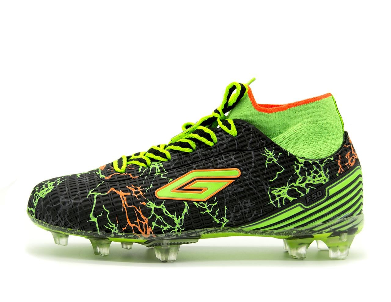 Бутсы для детей Dugana KRA F50m р. 32 20,5 см Черно-зеленый (2549597839)