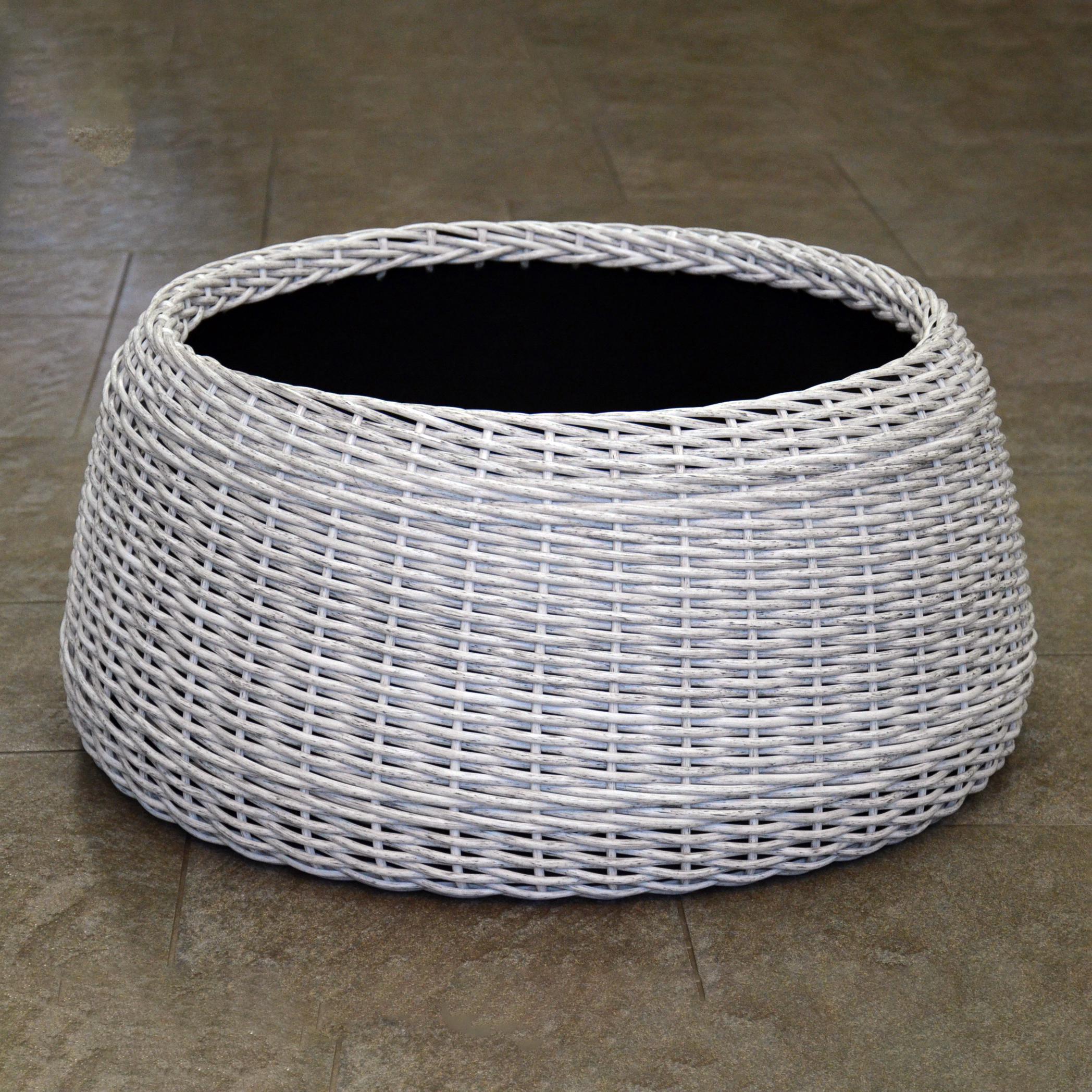 Подставка-юбка под елку плетенная из искусственного ротанга/ручной работы L Белая береза (13450327) - фото 8 Подставка-юбка под елку плетенная из искусственного ротанга/ручной работы L Белая береза (13450327) - фото 8