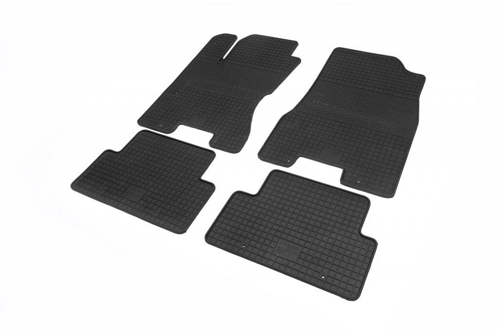 Резиновые коврики Polytep для Nissan X-trail T31 2007-2014 гг. резина Черный