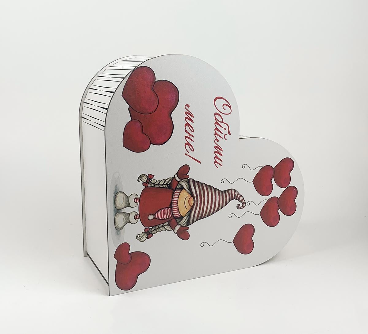 Коробочка Серце Гномик "Обійми мене" (5723)