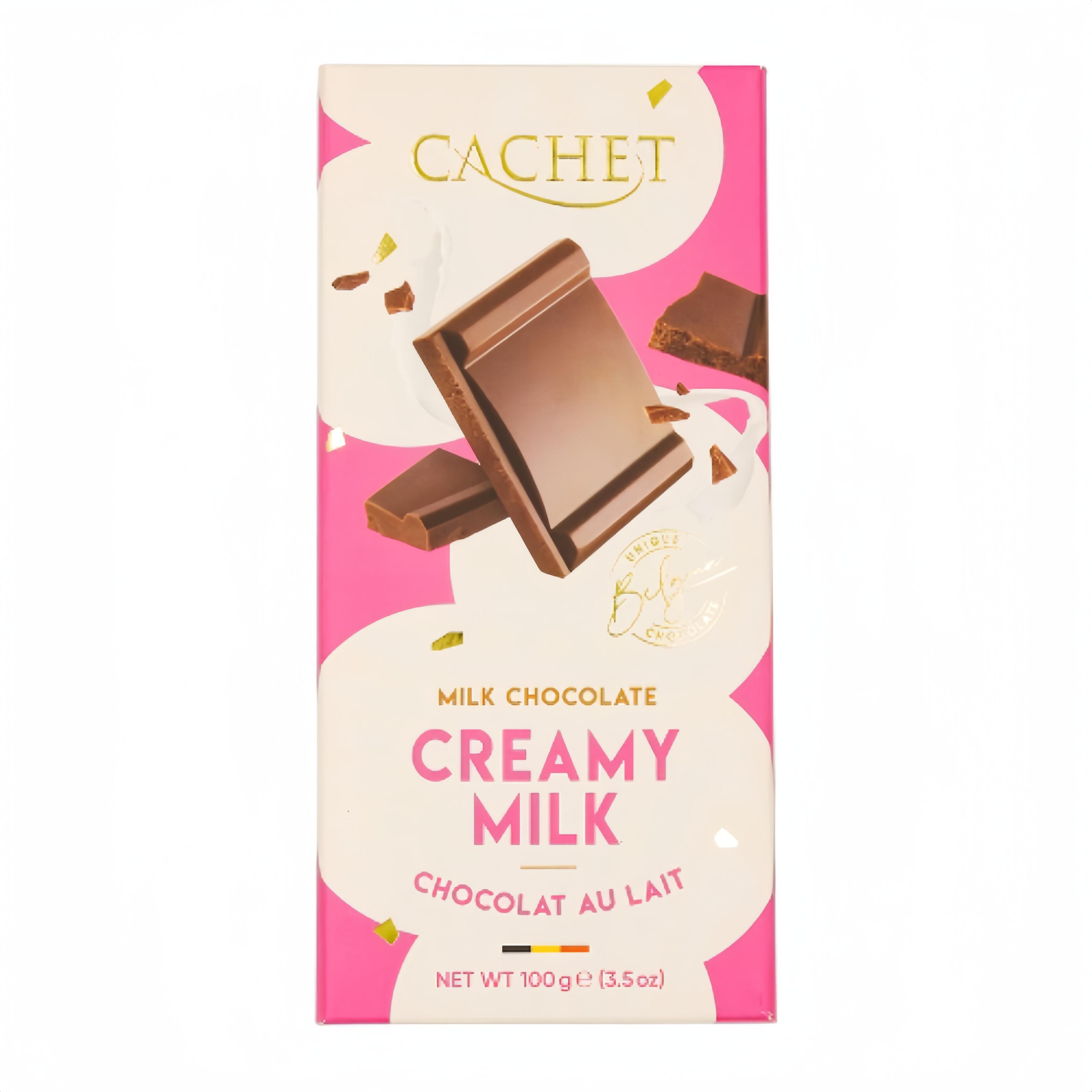 Бельгійський молочний шоколад Cachet Creamy Milk 100 г (13344334)