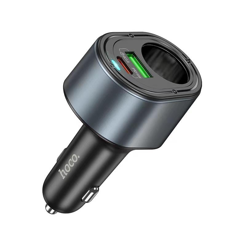Зарядное устройство для телефонов Hoco Z56 Friend PD35W+QC3.0 cigarette lighter car charger Black (24833)