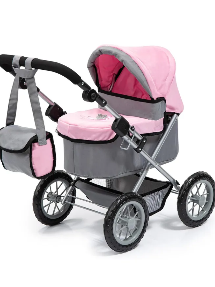 Коляска для ляльок із сумкою до 48 см