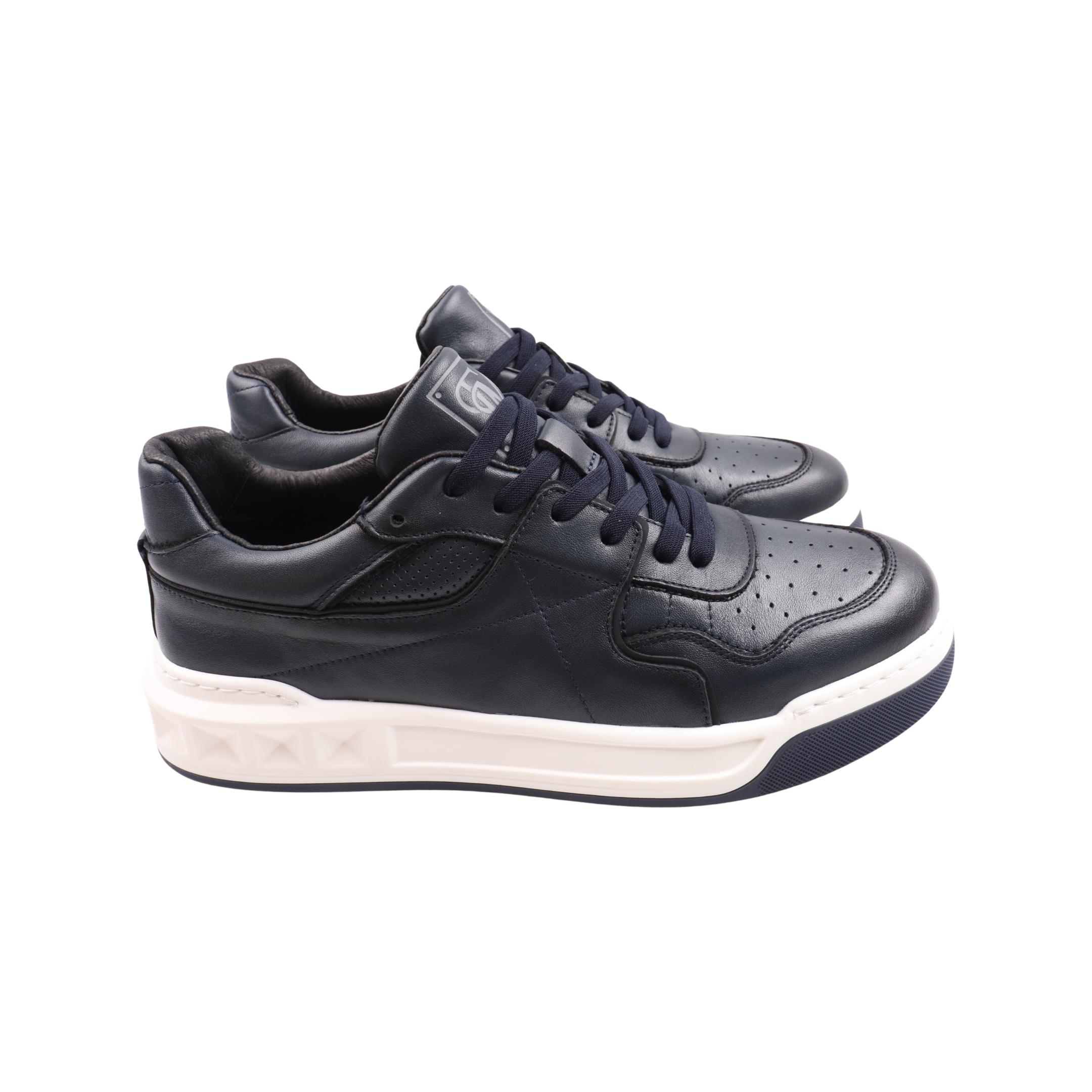 Кроссовки мужские Brooman из кожи р. 42 Синий (911-23DTS)