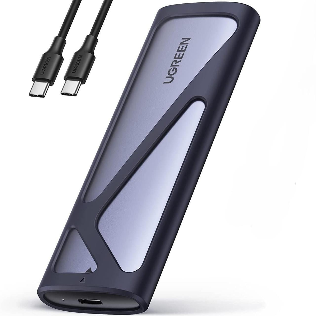 Карман внешний UGREEN для SSD M.2 NVMe переходник m2 на USB C 3.2 Gen2 10 Gbps (CM400)