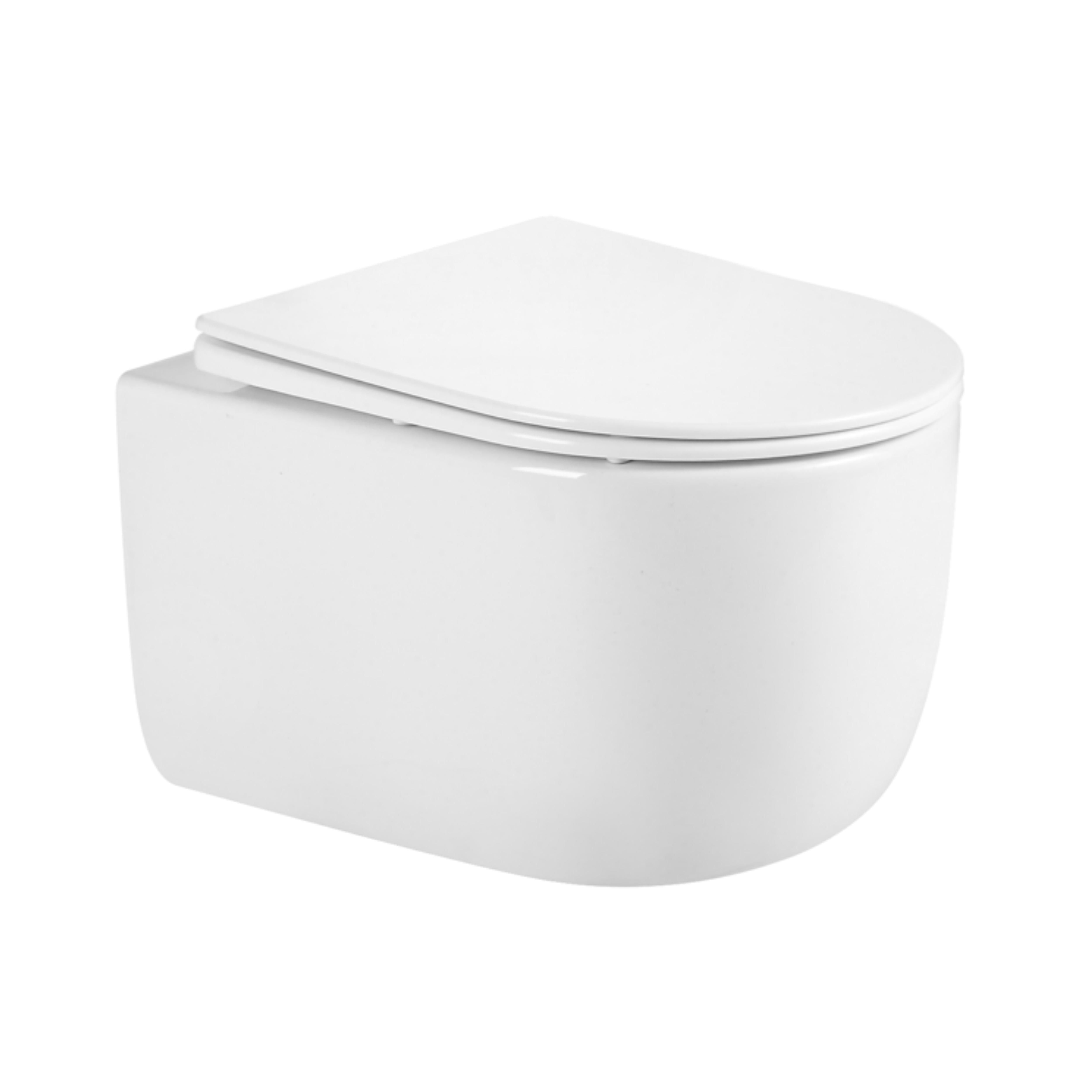 Унітаз підвісний Qtap Taurus QTTAU26W45428 безободковий з сидінням Soft-close