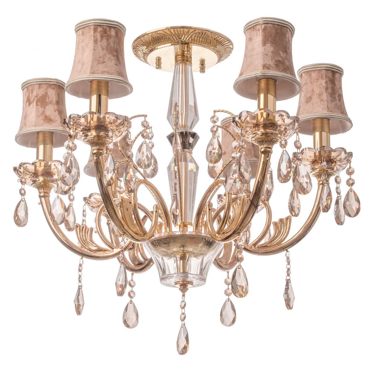 Люстра с абажуром классическая Brille BCL-313S/6 Люстра с абажуром классическая Brille BCL-313S/6