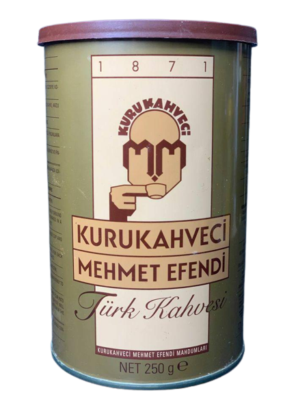 Кава турецька мелена Kurukahveci Mehmet Efendi 100% арабіка ж/б 250 г