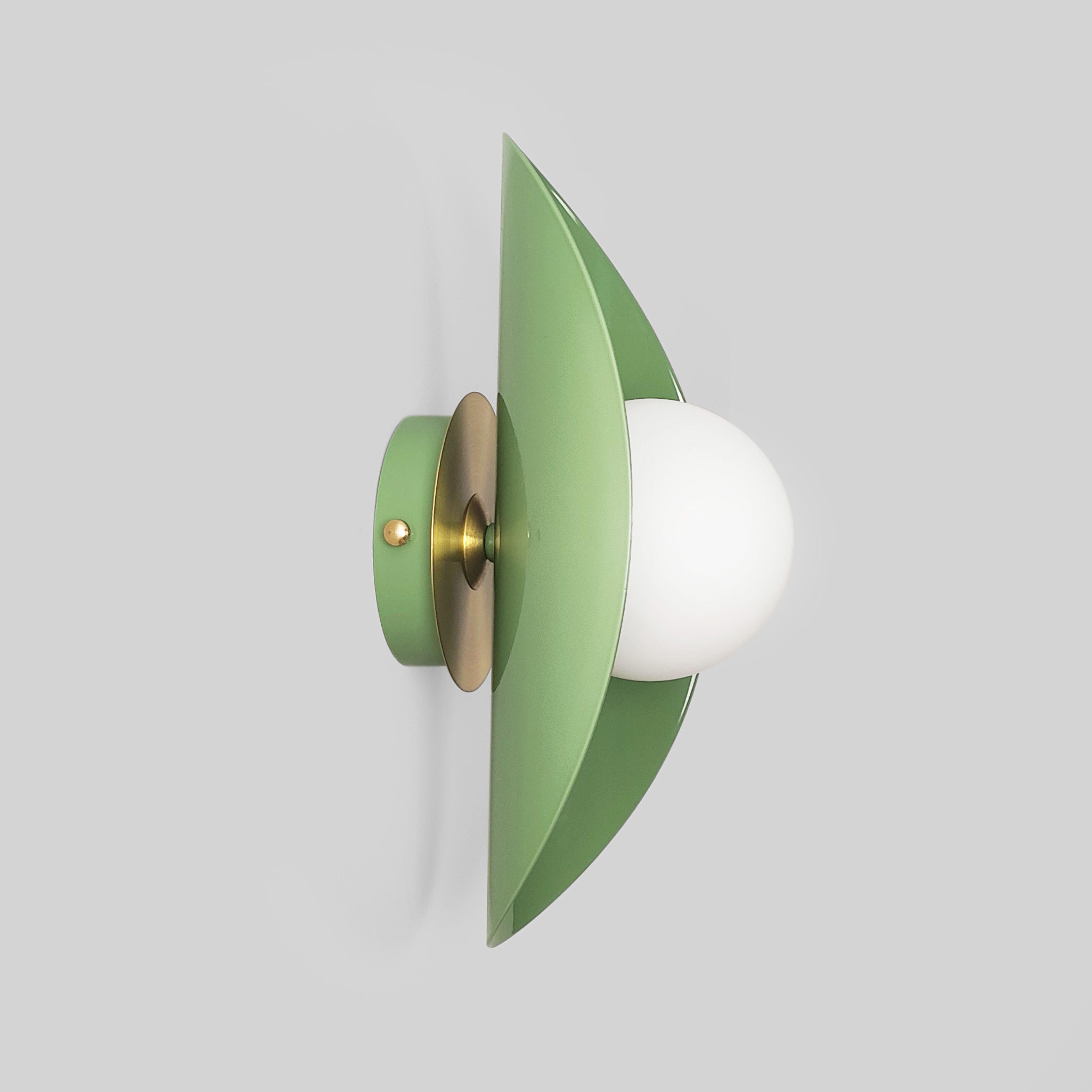 Настенный светильник Gaff Design с деталями из латуни Зеленый (BRASS45) - фото 7