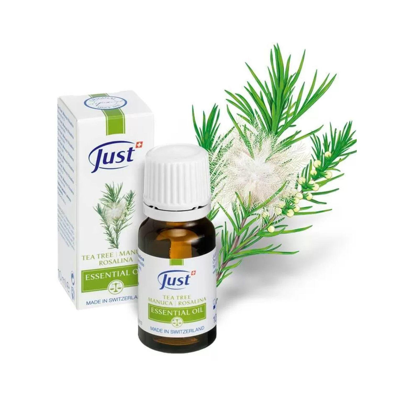 Эфирное масло JUST Чайное дерево/Розалина/Tea Tree защита от вирусов грибков и бактерий 10 мл