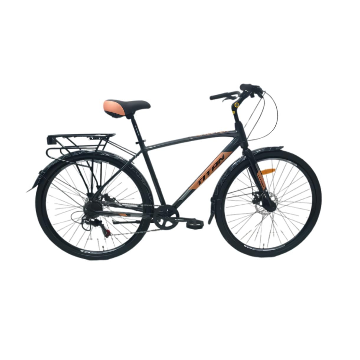 Велосипед Titan Chester 28" 19" Сіро-помаранчевий (409) Велосипед Titan Chester 28" 19" Сіро-помаранчевий (409)