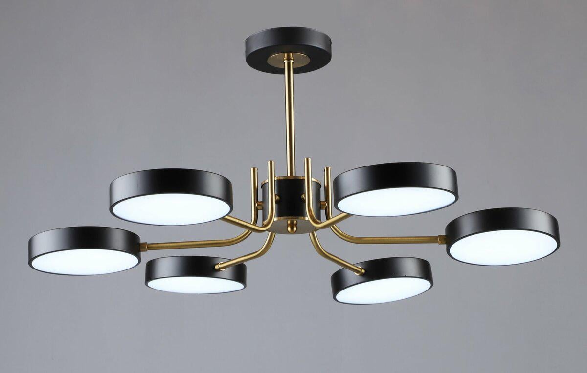 Люстра светодиодная Sirius B N6371/6 BK/COP (43640) Люстра светодиодная Sirius B N6371/6 BK/COP (43640)