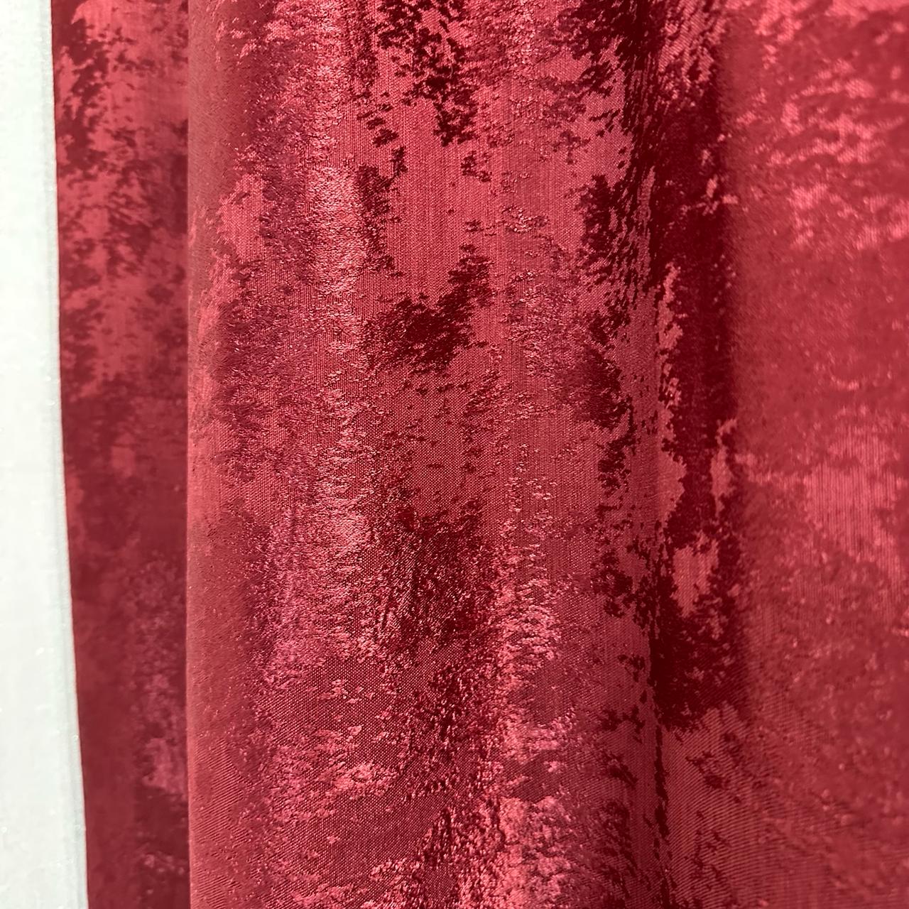 Шторы жаккардовые с мраморным узором среднее затемнение 1,5x2,7 м 2 шт. Бордовый (К1039-10) - фото 4