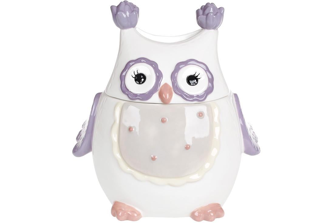 Банка керамическая BonaDi Совушка 250 мл Белый (834-832)