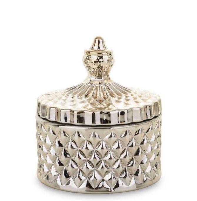 Емкость декоративная с крышкой Золотой (34466)