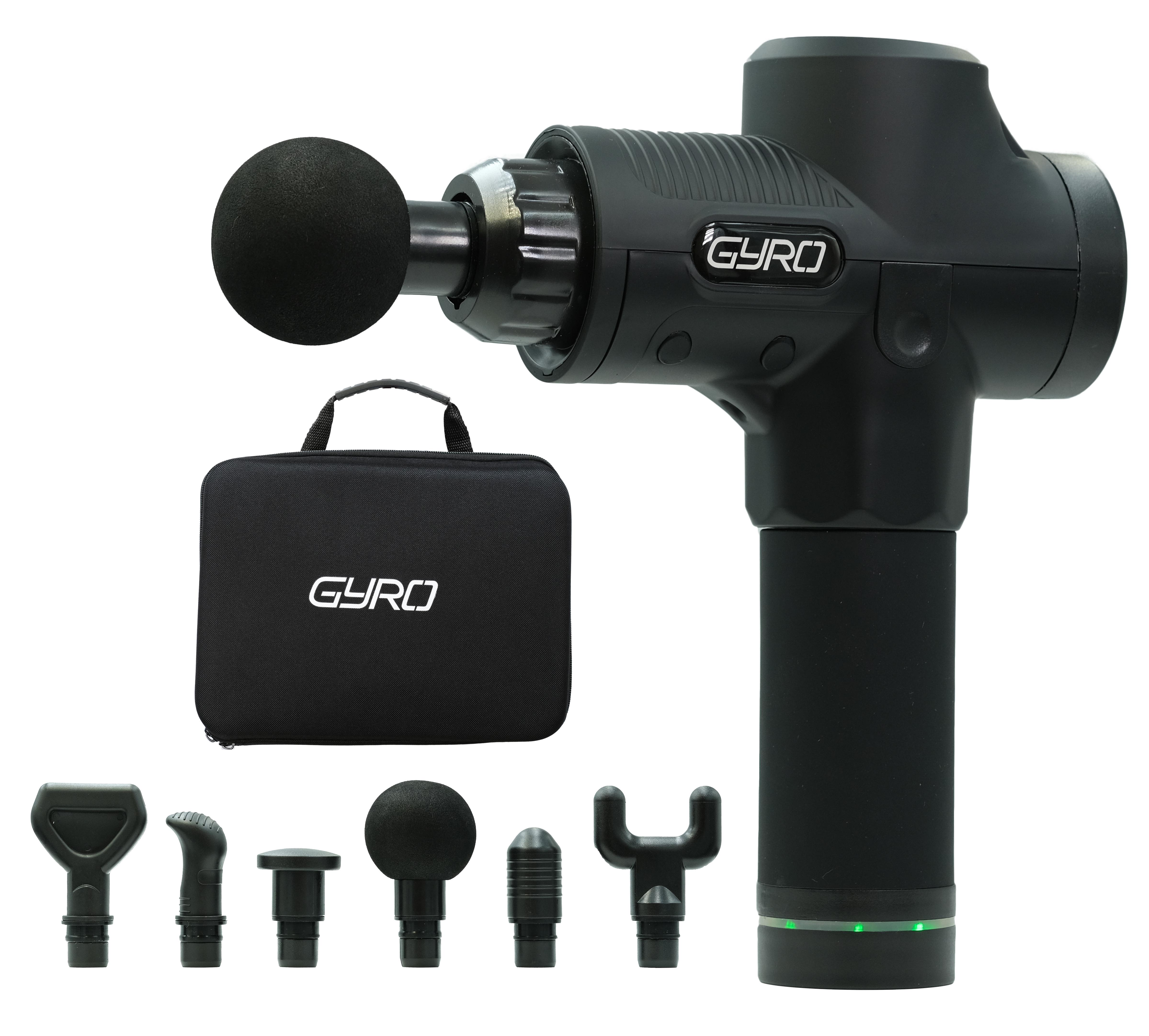 Перкуссионный массажер для тела и мышц Gyro Muscle Gun Massager Black (4655017) - фото 2 Перкуссионный массажер для тела и мышц Gyro Muscle Gun Massager Black (4655017) - фото 2